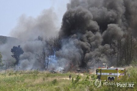 В Южной Корее потерпел крушение военный самолет