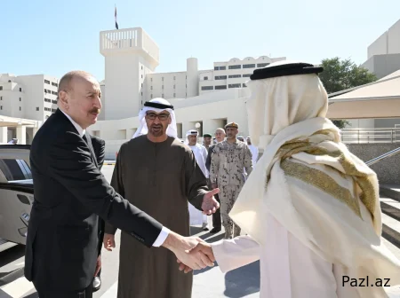 Президенты Азербайджана и ОАЭ на учениях "Щит мира – 2026"