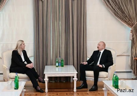 Ильхам Алиев встретился с  Желькой Цвиянович.