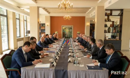 Встреча Шахина Мустафаева и Мгера Григоряна